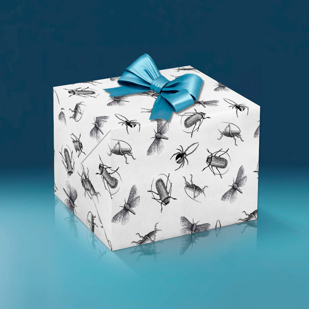 creepy crawly wrapping paper