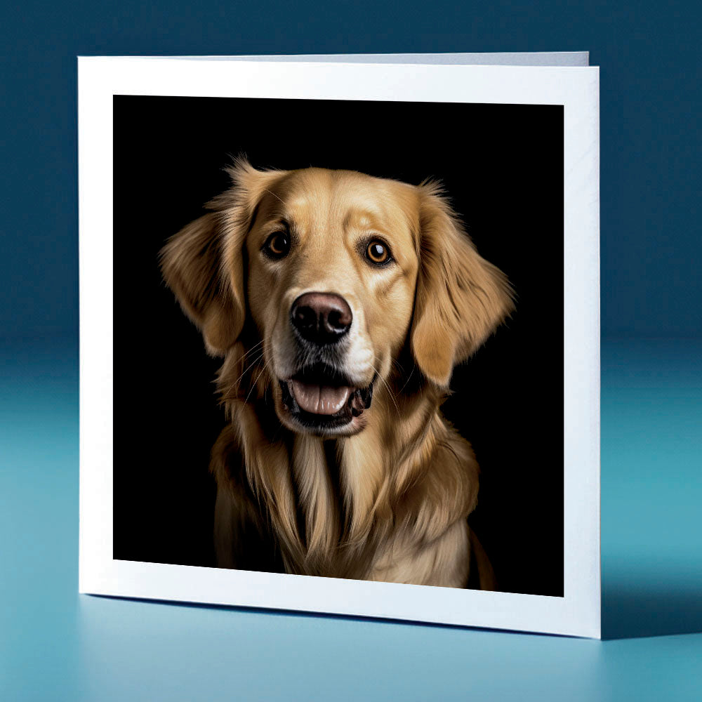 Golden Retriever - dog themed greeting card
