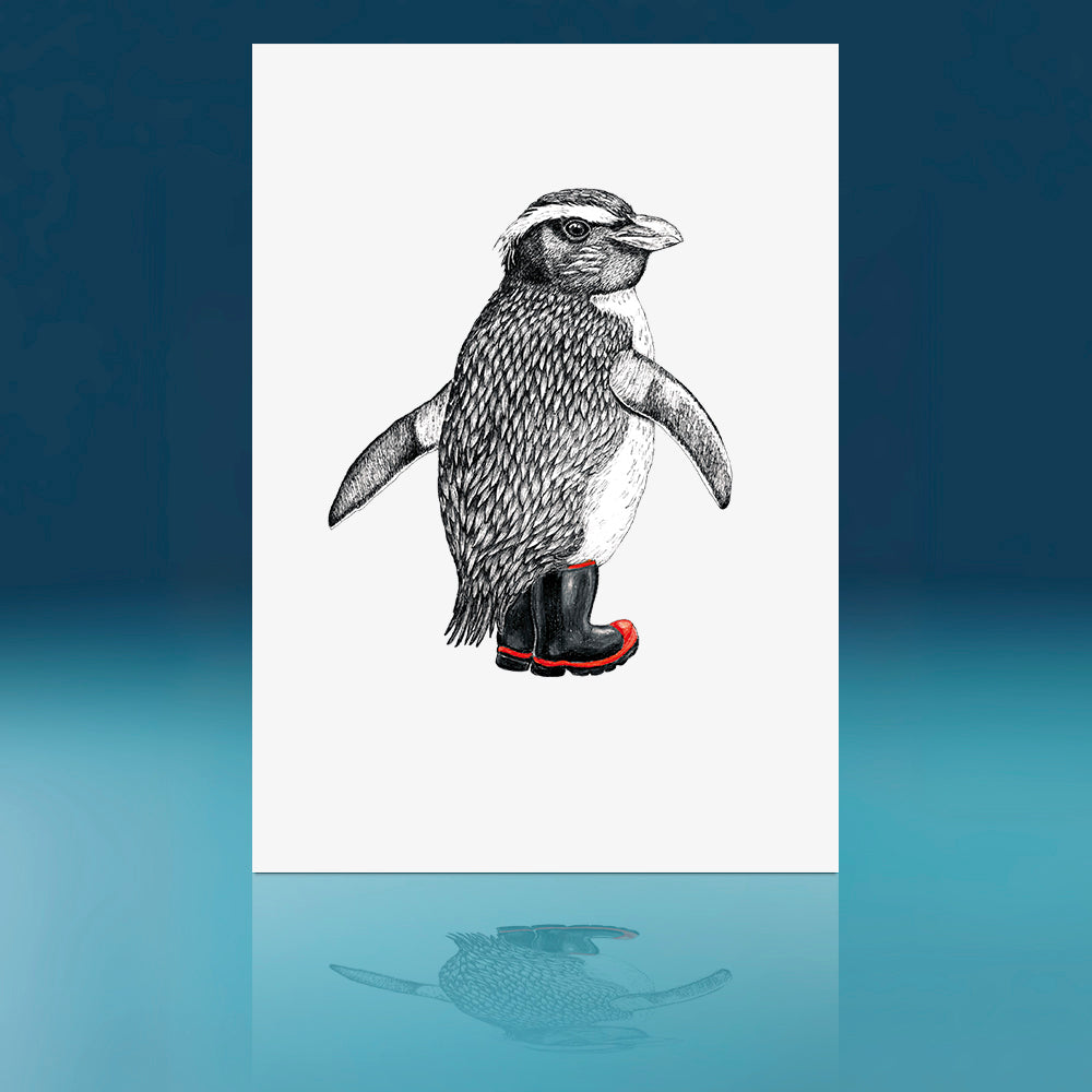 Gumboots Korora Art Print