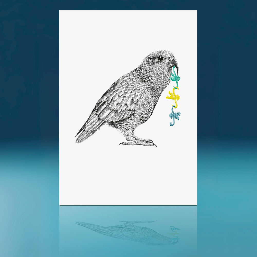 Monkeys Kea Art Print