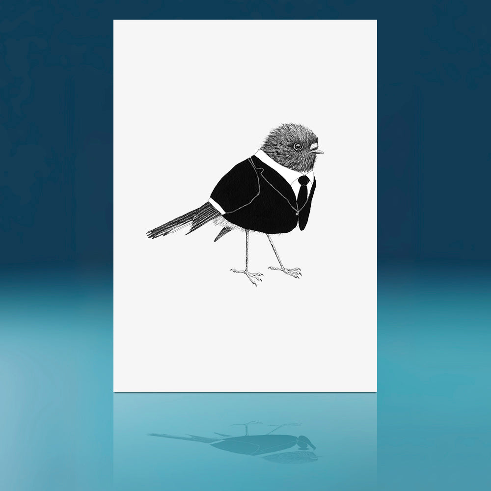 Suit Miromiro Art Print