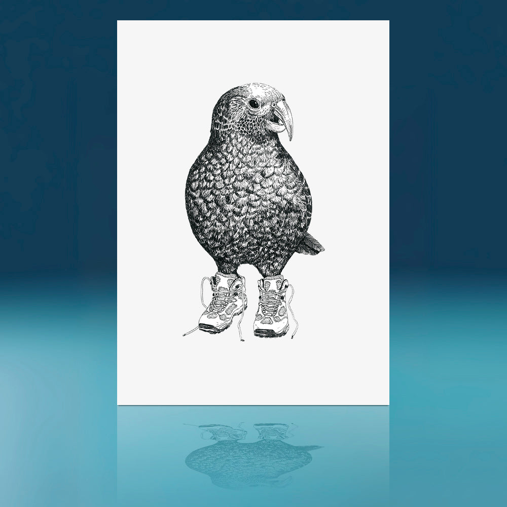 Trainers Kea Art Print