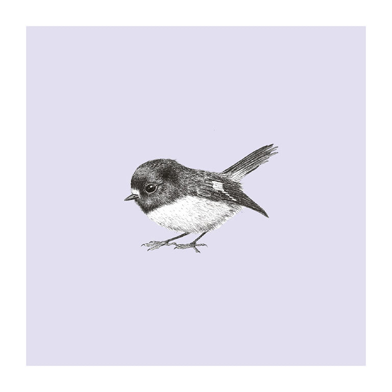 miromiro pastel bird themed greeting card