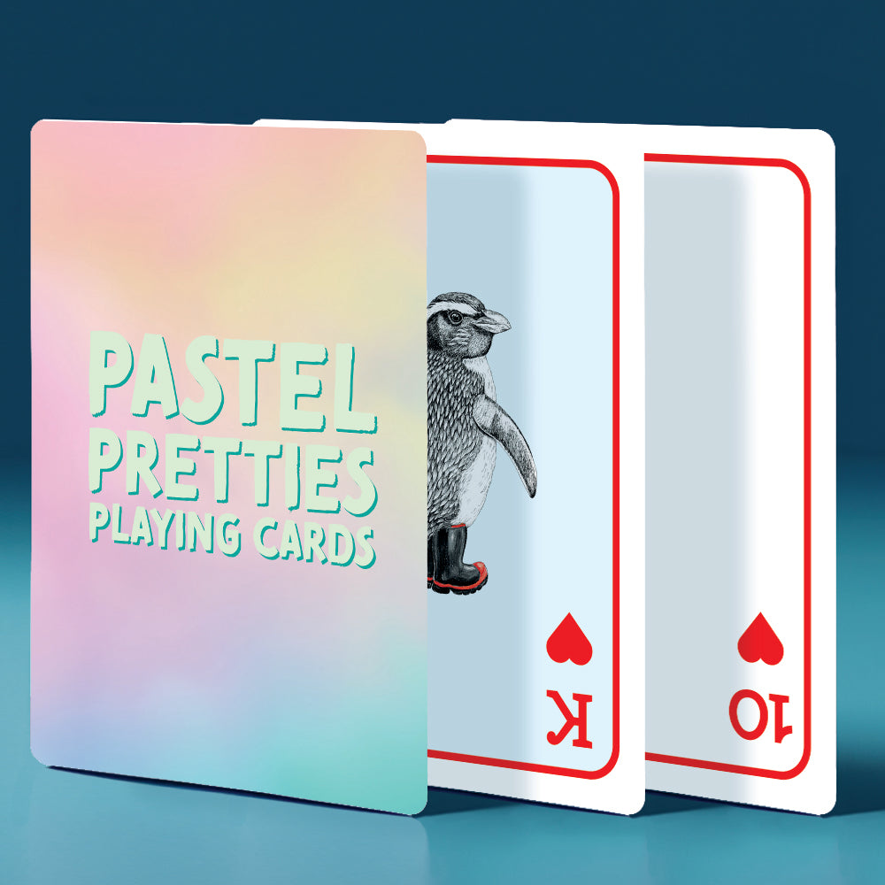 pastel pretties playing cards