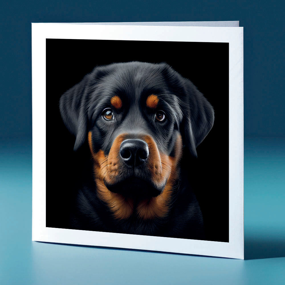 Rottweiler - dog themed greeting card