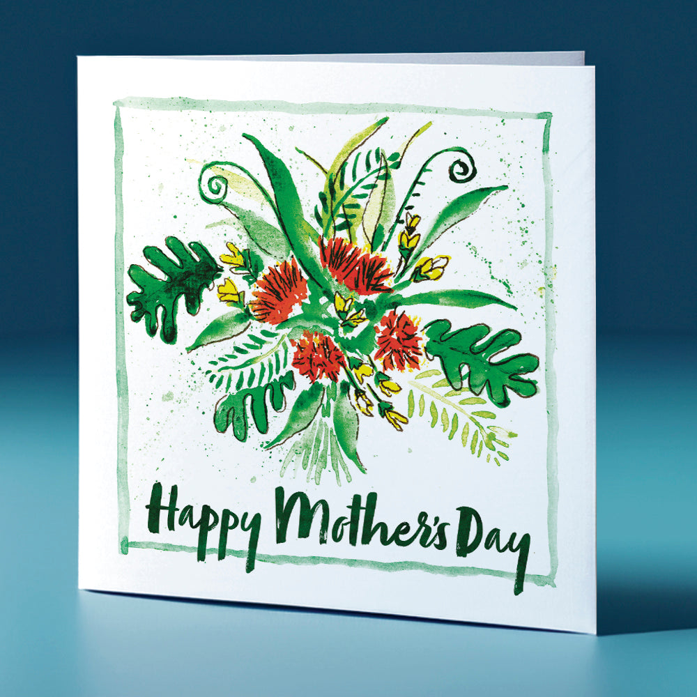 Pohutukawa Square Greeting Card Mother's Day