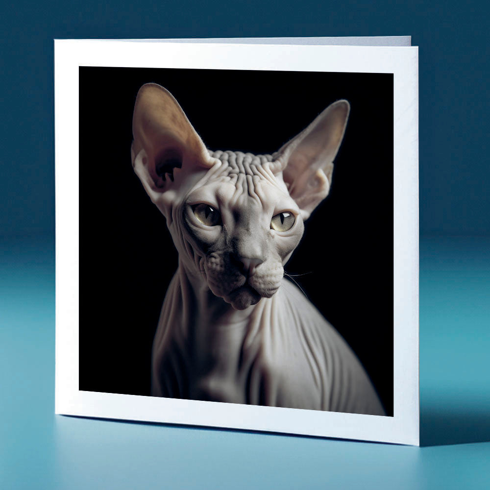 Sphynx - cat themed greeting card