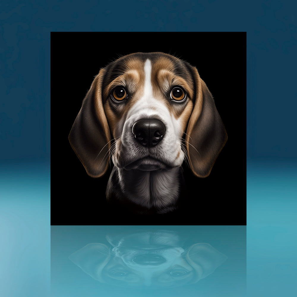 Old Beagle Dog Art Print