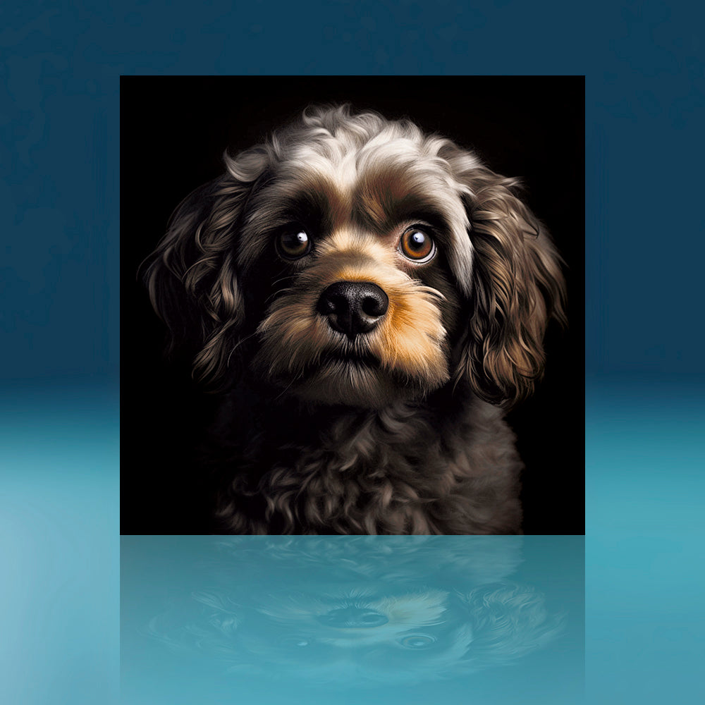 Chocolate Cockerpoo Dog Art Print