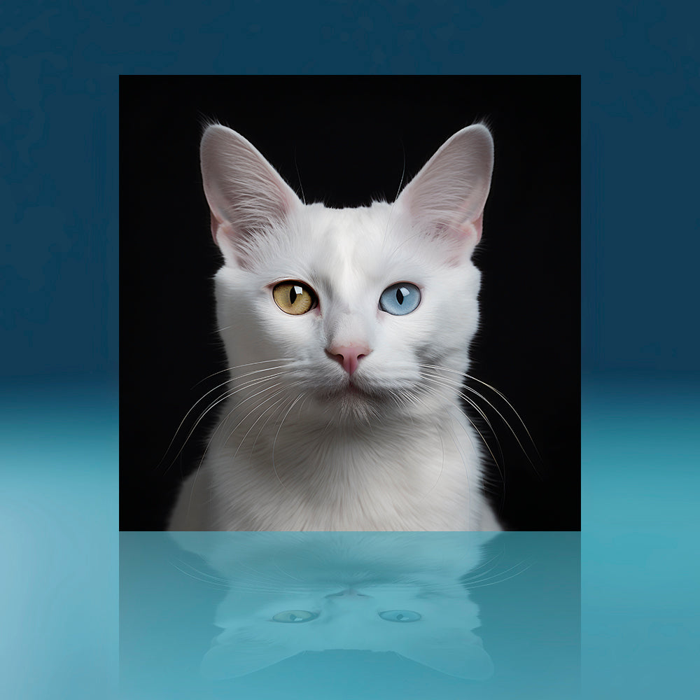 Khao Manee Cat Art Print