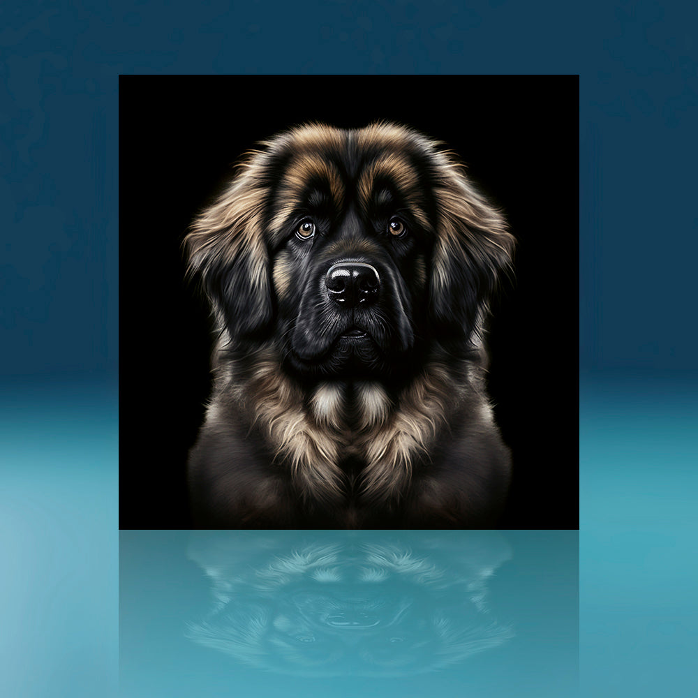 Chocolate Leonberger Dog Art Print