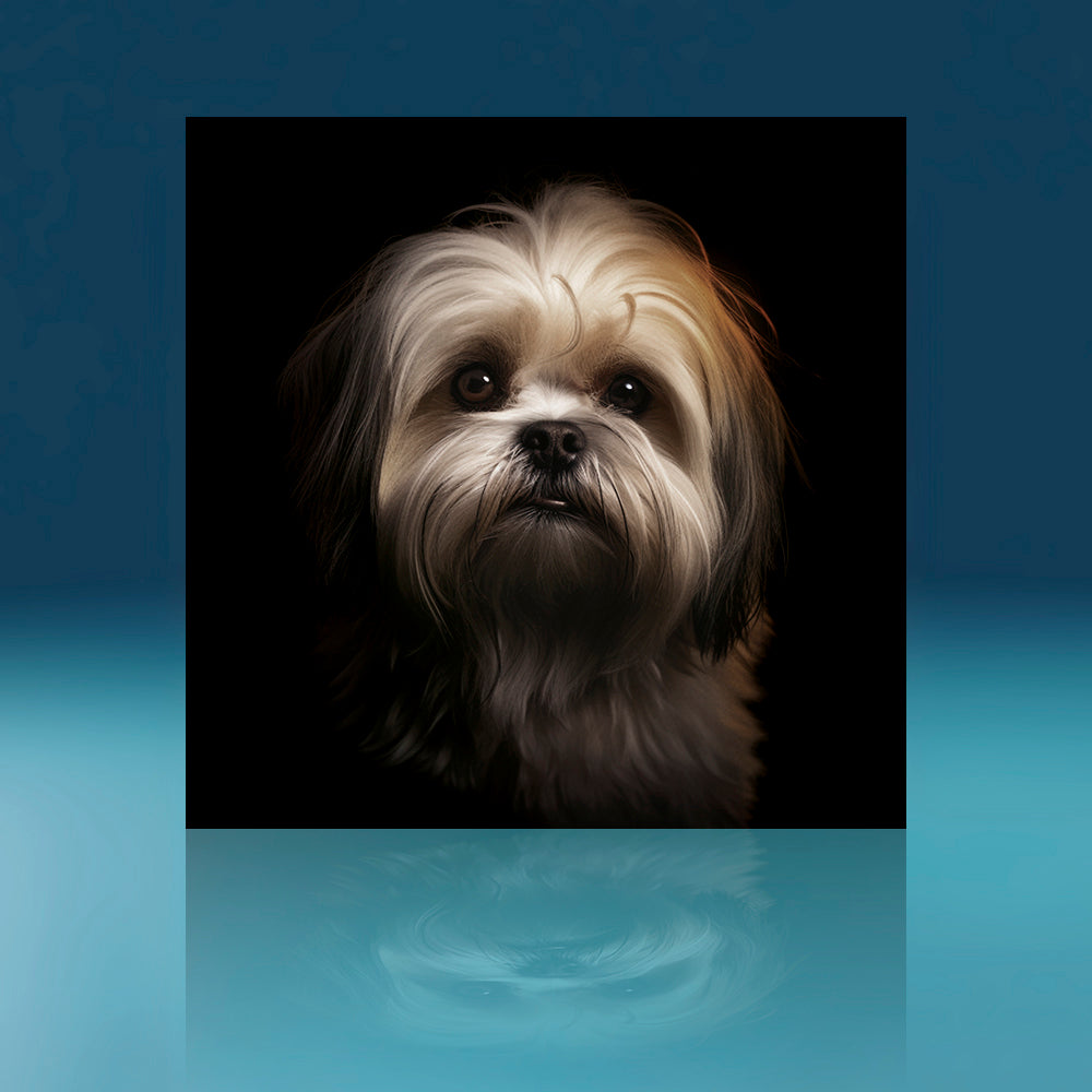 Rusty Lhasa Apso Dog Art Print