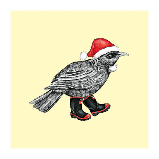 xmas tui pastel pastel bird themed greeting card