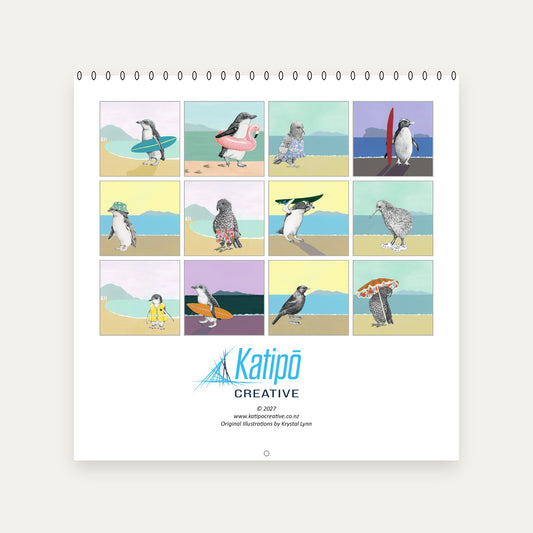 Surfs Up 2027 Calendar