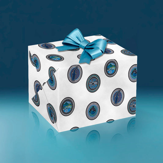 sea creatures wrapping paper