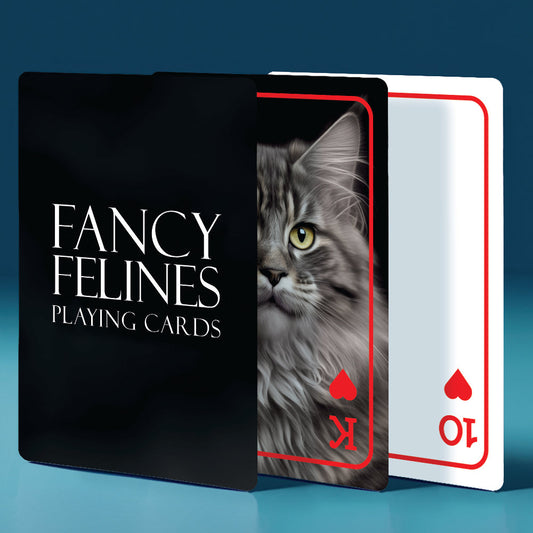 fancy felines playing cards