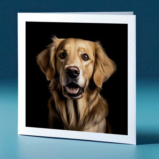 Golden Retriever - dog themed greeting card