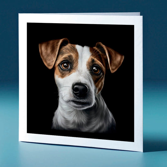 Jack Russell - dog themed greeting card