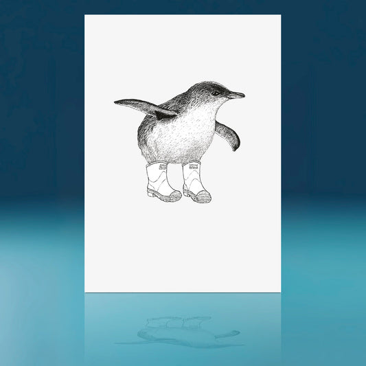 Baby Gumboot Korora Art Print