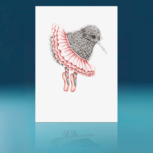 Ballet Kiwi Art Print