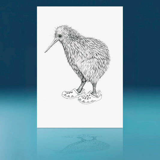 Crocs Kiwi Art Print