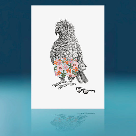 Sunglasses Kea Art Print