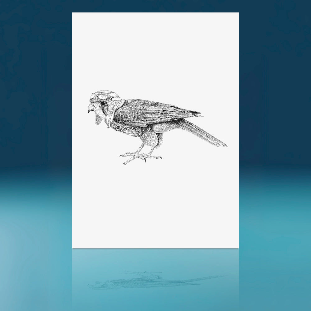 Pilot Hawk Art Print