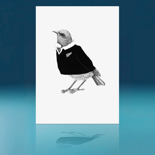 Rugby Jersey Tui Art Print