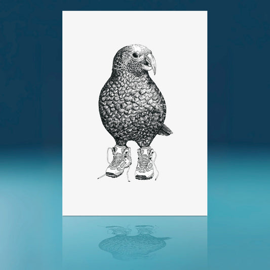 Trainers Kea Art Print