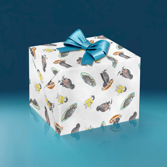beachbum birds wrapping paper