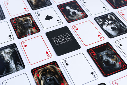 Working Dogs Playing Cards