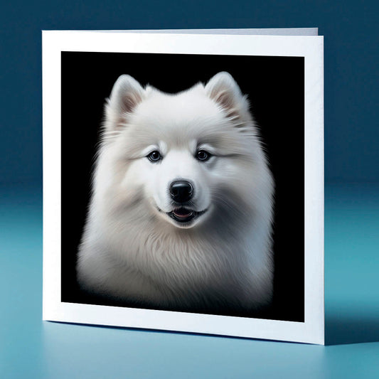 Samoyed - dog themed greeting card