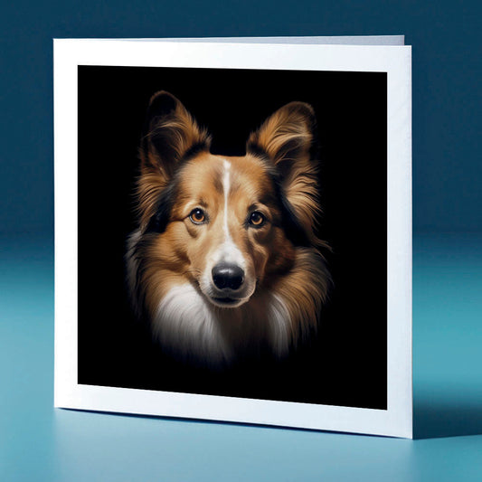 Shetland Sheepdog - dog themed themed greeting card