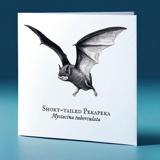 short tailed pekapeka critter themed greeting card
