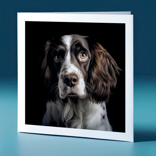Springer Spaniel - dog themed greeting card