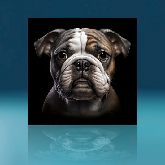 Chocolate Bulldog Dog Art Print