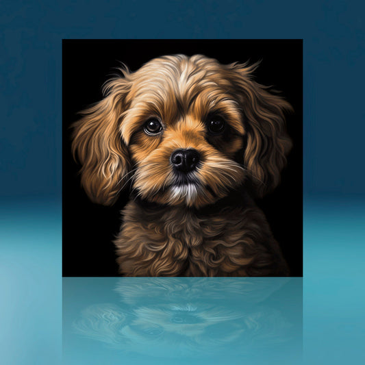 Rusty Cavoodle Dog Art Print
