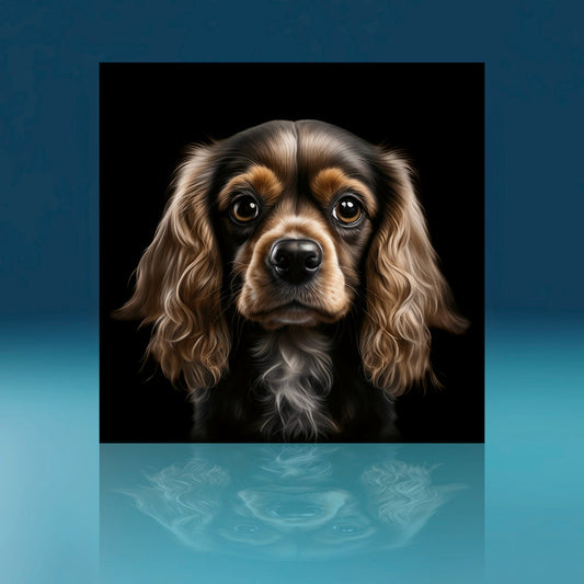 Rusty Cocker Spaniel Dog Art Print