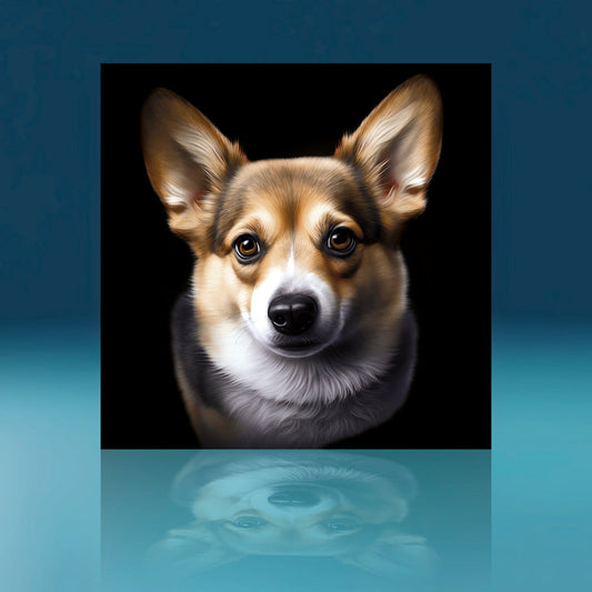 Young Corgi Dog Art Print