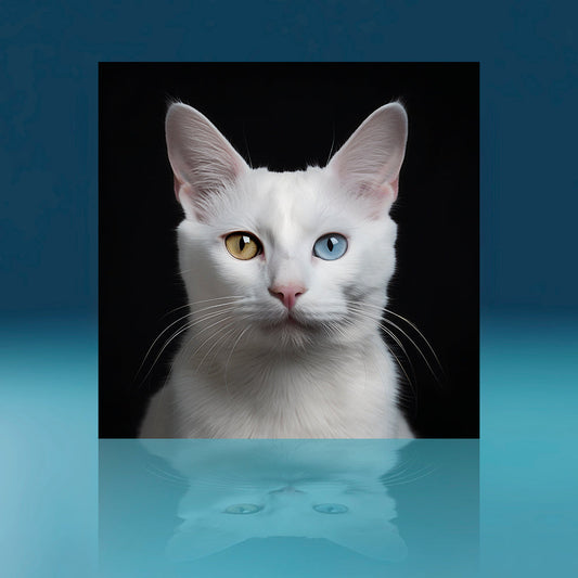 Khao Manee Cat Art Print
