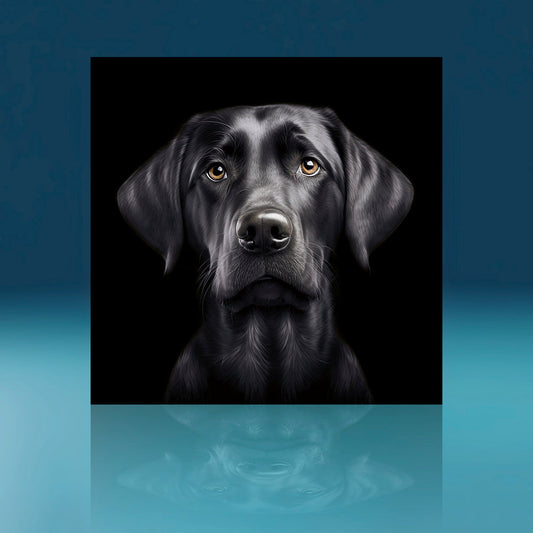 Black Labrador Dog Art Print