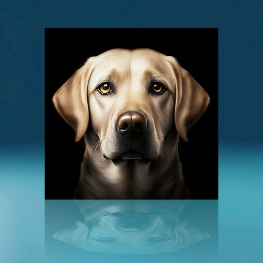 Golden Labrador Dog Art Print