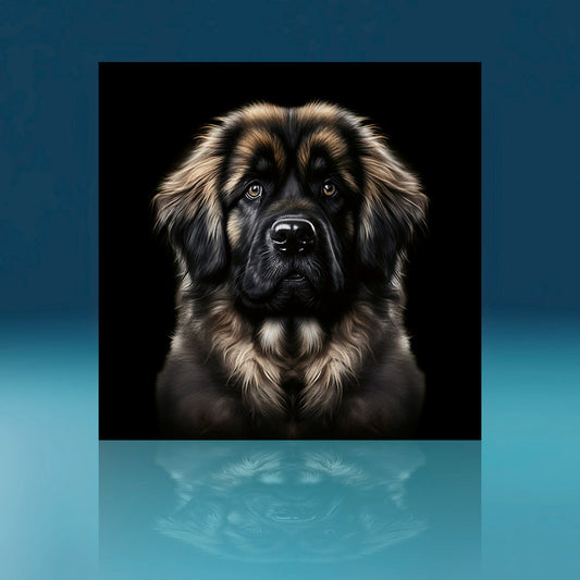 Chocolate Leonberger Dog Art Print