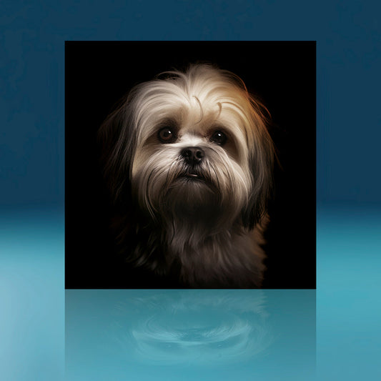Rusty Lhasa Apso Dog Art Print
