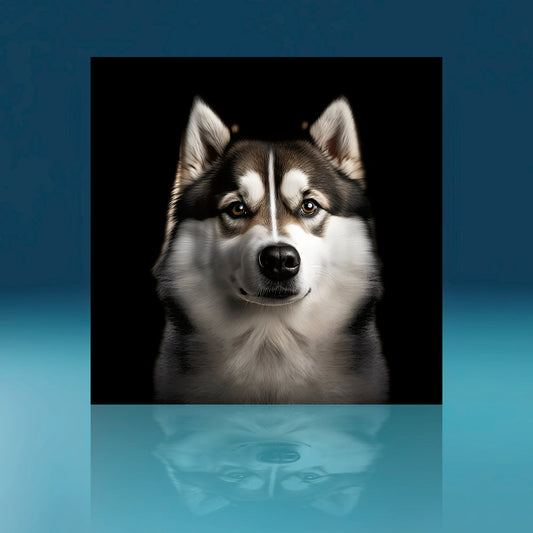Brown Malamute Dog Art Print
