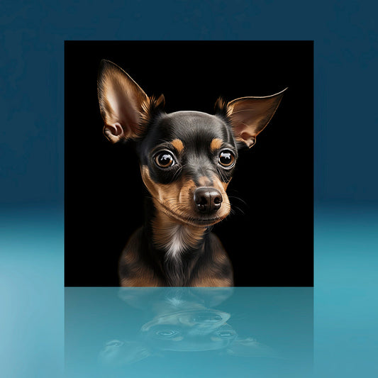 Min Pin Dog Art Print