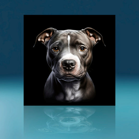 Pitbull Puppy Dog Art Print