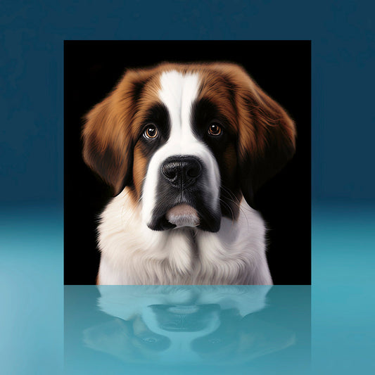 St Bernard Dog Art Print