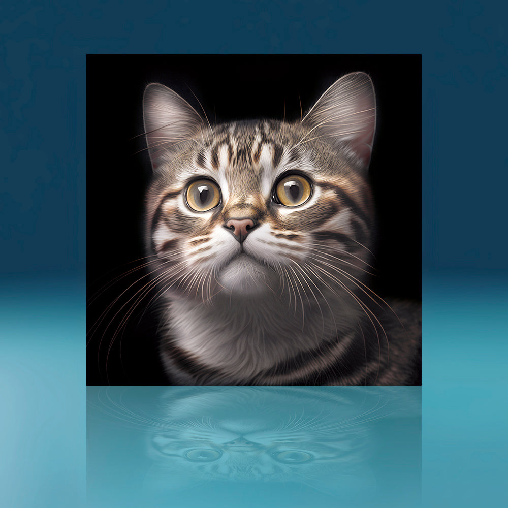 Brown Tabby Cat Art Print