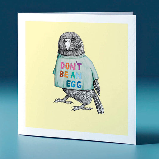 t shirt kakapo pastel bird themed greeting card